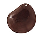 Tagua Nut Espresso Groovy Slice 25-35x30-42mm