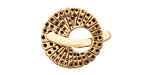 Saki Bronze Peacock Toggle Clasp 21mm, 23mm bar