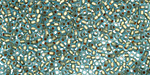 TOHO Aqua (with Frosted Gold Lining) Round 11/0 Seed Bead