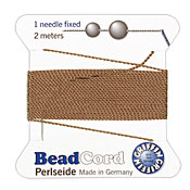 Beige Griffin Nylon Beading Cord Size 6, 2 meters