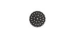 Lillypilly Black Crochet Anodized Aluminum Disc 11mm, 22 gauge