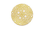 Lillypilly Gold Geometrics Anodized Aluminum Disc 25mm, 22 gauge