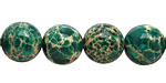 Emerald Impression Jasper Round 12mm