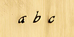 Script Lowercase Letters Metal Stamp Set w/ Box 3mm