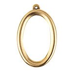 Nunn Design Antique Gold (plated) Grande Oval Pendant 26x41mm