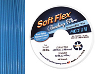 Soft Flex Blue Topaz .019" (Medium) 49 Strand Wire 10ft.