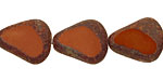 Czech Glass Umber Stone Picasso Chunky Table Cut Nugget 19x16mm