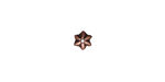 TierraCast Antique Copper (plated) Talavera Star Bead Cap 6mm