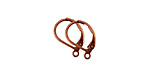 Nunn Design Antique Copper (plated) Small Leverback Earwire 10x13mm