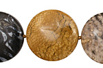 Palm Jasper Puff Coin 25mm