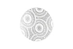 Lillypilly Silver Dandelion Anodized Aluminum Disc 25mm, 22 gauge