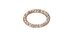 TierraCast Rhodium (plated) Hammertone Oval Ring 18x12mm