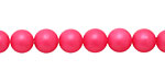 Neon Pink Shell Pearl Round 8mm