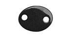 Tagua Nut Black Oval Link 24x19mm