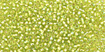TOHO Rainbow Lime Green (with Silver Lining) Round 11/0 Seed Bead