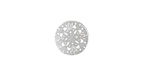 Lillypilly Silver Kaleidoscope Anodized Aluminum Disc 11mm, 22 gauge