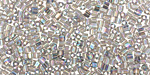 TOHO Transparent Rainbow Gray Triangle 11/0 Seed Bead