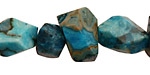 Larimar Blue Crazy Lace Faceted Nugget 8-20x11-17mm