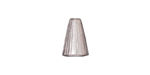 TierraCast Rhodium (plated) Tall Radiant Cone 12x9mm