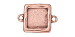 TierraCast Antique Copper (plated) Simple Square Link Frame 26x19mm