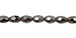 Hematite Faceted Rice 8x5mm