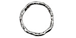 Rustic Charms Sterling Silver Large Rustic Round Link 23mm