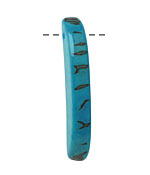 Tagua Nut Turquoise Splinter (top-drilled) 6-8x38-48mm