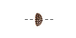 Nunn Design Antique Copper (plated) Urchin Bead Cap 5x12mm