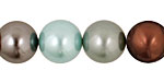 Muddy Spring Mix Shell Pearl Round 14mm