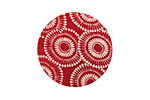 Lillypilly Red Dandelion Anodized Aluminum Disc 25mm, 24 gauge