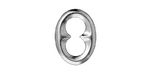 TierraCast Rhodium (plated) Oval Quatrefoil Link 18x14mm