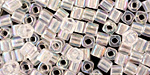 TOHO Transparent Rainbow Crystal Cube 4mm Seed Bead