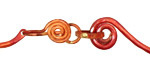 Patricia Healey Copper Linked Bar Chain Necklace