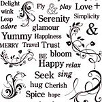 Nunn Design Decorative Words Collage Sheet