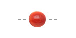 Tagua Nut Orange Round 11-12mm