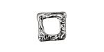 Rustic Charms Sterling Silver Square Link 14mm