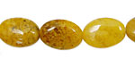 Natural Yellow Agate Flat Oval 18x13mm