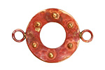 Patricia Healey Copper Raised Dot Round Link 39x26mm