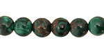 Malachite & Pyrite Round 10mm