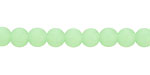 Light Opaque Green Recycled Glass Round 6mm