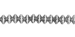 Pewter Dotted Rondelle 4x6mm