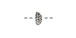 Nunn Design Antique Silver (plated) Urchin Bead Cap 5x12mm