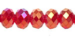 Garnet AB Crystal Faceted Rondelle 14mm