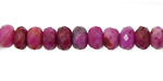 Ruby Crazy Lace Agate Faceted Rondelle 8mm