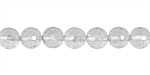 Rock Crystal Faceted Round 8mm