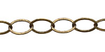 Antique Brass (plated) Flat Oval Chain