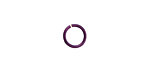 Purple Enameled Copper Round Jump Ring 8mm, 18 gauge