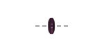 Tagua Nut Grape Large Hole Rondelle 3x8mm