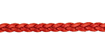 Moroccan Red (metallic) Flat Braided Leather Cord 5mm