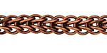 Antique Copper (plated) Interlocking Ring Chain